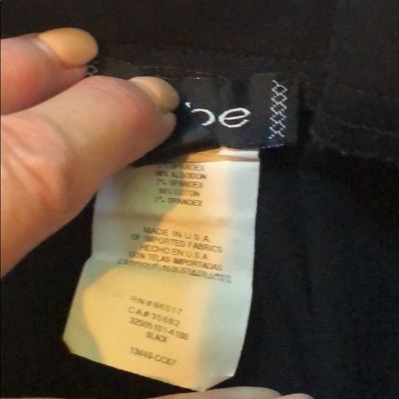 EUC bebe Black Cropped Sailor Pants Sz 0 - Picture 8 of 9